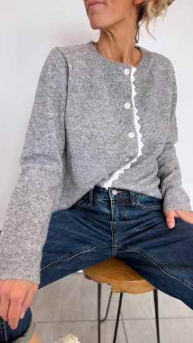 PULL LOUISETTE GRIS