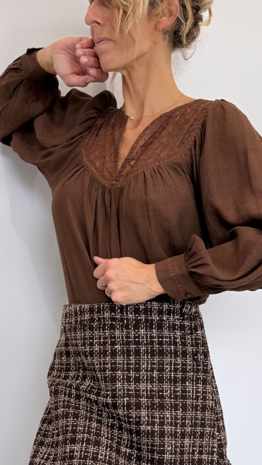 BLOUSE EMMA CHOCO