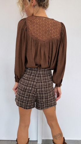 BLOUSE EMMA CHOCO BLOUSE EMMA CHOCO