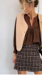 GILET ÉLIO CAMEL CLAIR