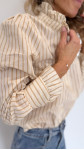 CHEMISE SALI RAYURES BEIGE