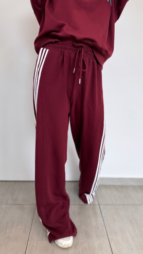 PANTALON JOGGING BORDEAUX