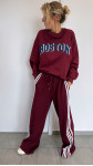 PANTALON JOGGING BORDEAUX