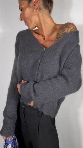 GILET SOLIA GRIS