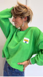 SWEAT POLAIRE VERT FLASHY