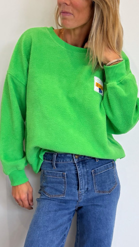 SWEAT POLAIRE VERT FLASHY SWEAT POLAIRE VERT FLASHY