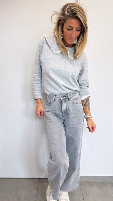 SWEAT CLAUDIA GRIS