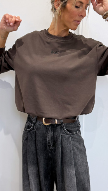 SWEAT ICONIC CHOCO