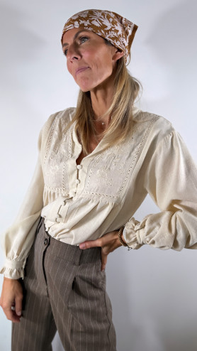BLOUSE LEILA ÉCRU BLOUSE LEILA ÉCRU