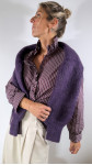 CHEMISE VANESSA RAYURES VIOLINE
