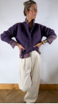 CHEMISE VANESSA RAYURES VIOLINE