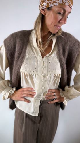 GILET CALLA MOHAIR GILET CALLA MOHAIR