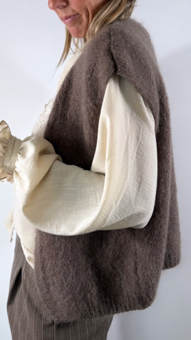 GILET CALLA MOHAIR