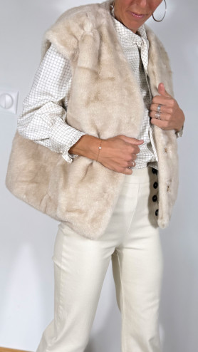 GILET JUNE FOURRURE GILET JUNE FOURRURE
