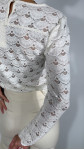 TOP ÉLIA DENTELLE BLANC
