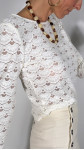 TOP ÉLIA DENTELLE BLANC