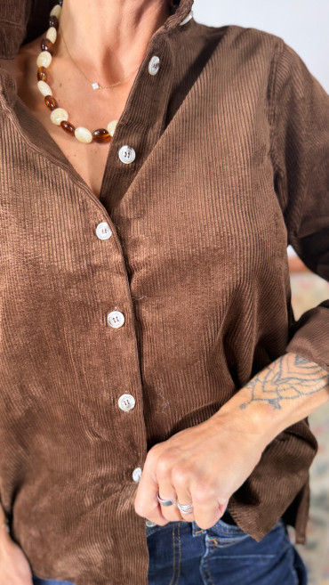 SUR CHEMISE BROWN