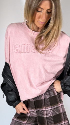 T-SHIRT AMOUR ROSÉ