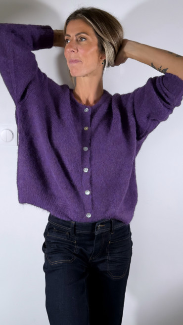 PULL CÉLESTE VIOLINE