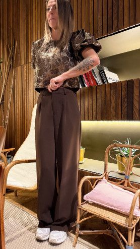 PANTALON BERRY MARRON