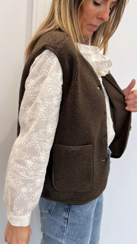 GILET ORELSA CHOCOLAT