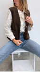GILET ORELSA CHOCOLAT