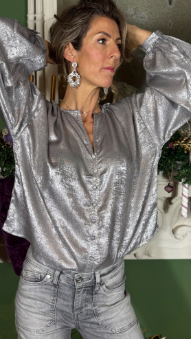BLOUSE ANÉMA ARGENT