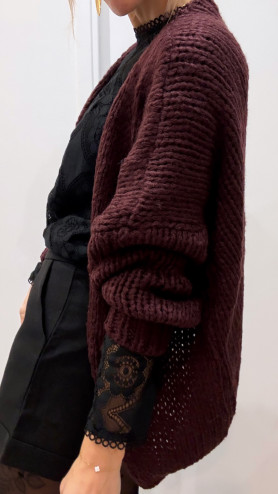 GILET ALPI AUBERGINE