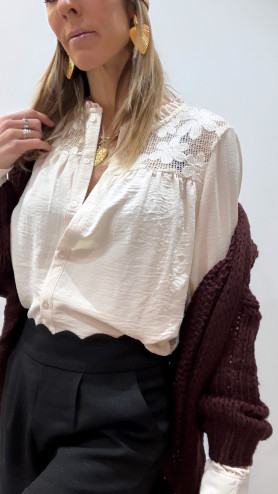 CHEMISE MALIANNE ÉCRUE