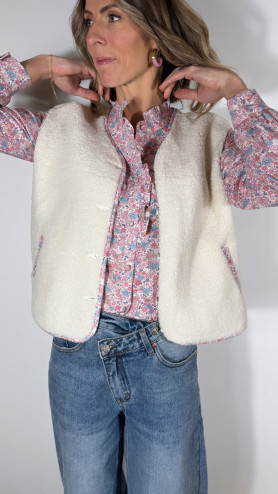 GILET ANOUK ÉCRU