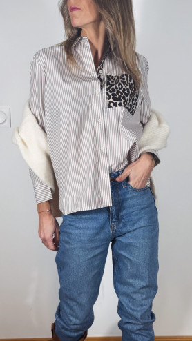 CHEMISE CHARLENE MARRON