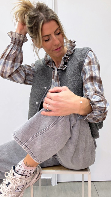 GILET MATY GRIS
