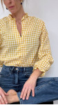 BLOUSE MANUELLA VICHY JAUNE