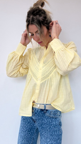 BLOUSE ROMANE JAUNE