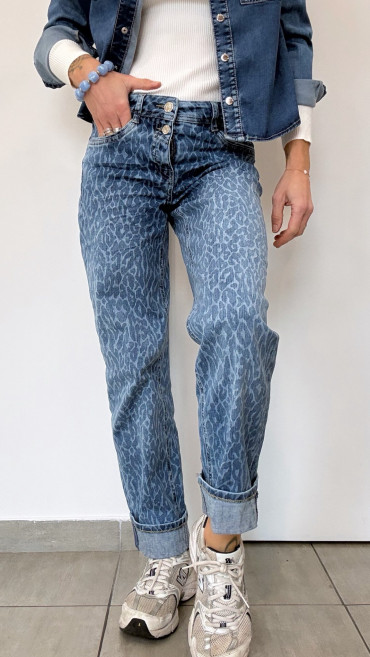 JEANS GAETANE LEOPARD