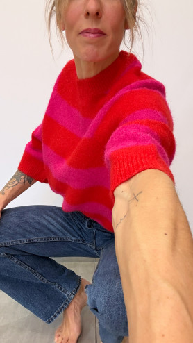 PULL ANGÈLE RAYURES