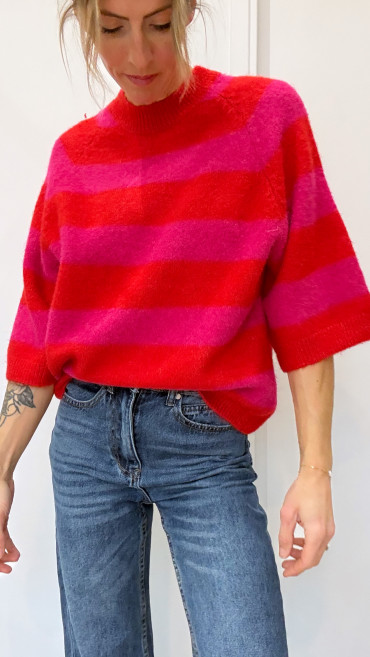 PULL ANGÈLE RAYURES