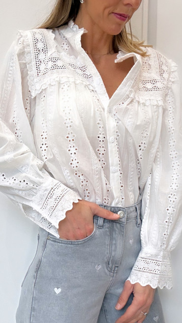 BLOUSE BRODÉE HALIA