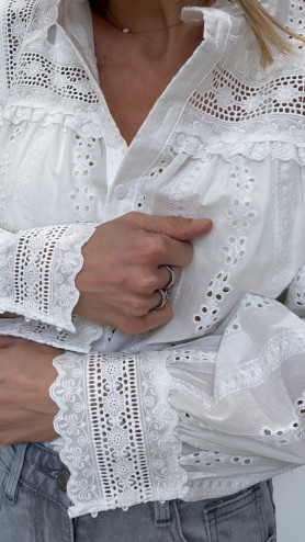 BLOUSE BRODÉE HALIA