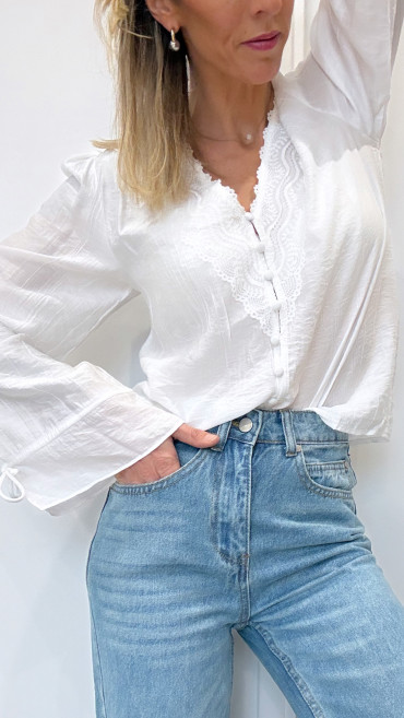 CHEMISIER PÉNÉLOPE BLANC