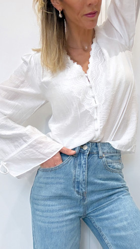 CHEMISIER PÉNÉLOPE BLANC