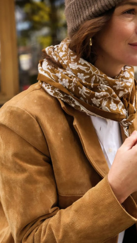 FOULARD COFFEE 100CM