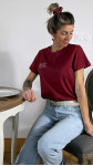 T-SHIRT RIEN QUE DES BISOUS BORDEAUX