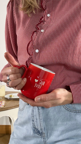 CHEMISE LYSEA VICHY ROUGE