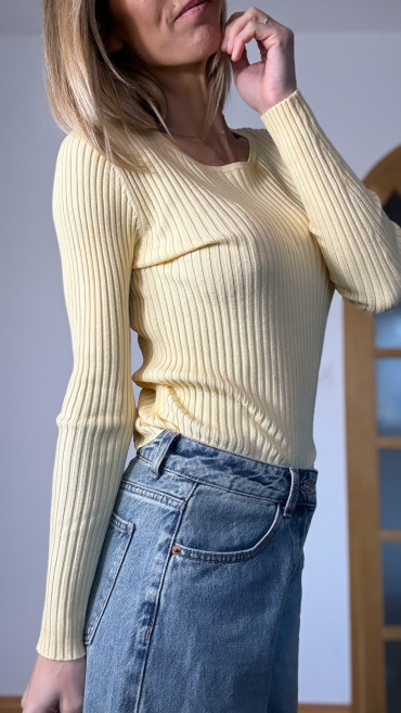 PULL JASMIN JAUNE