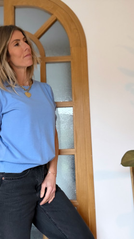 PULL JOLINE BLEU