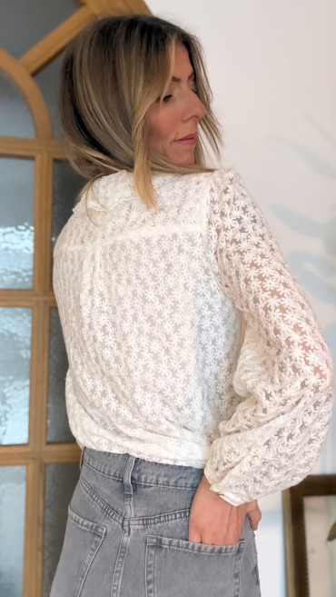 CHEMISE BRODERIE BLANCHE