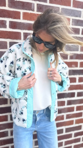 VESTE RÉVERSIBLE MAYA CIEL