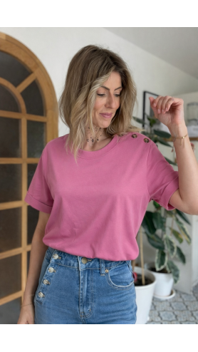 T-SHIRT PAULUZ BOIS DE ROSE