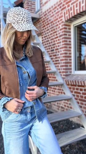 VESTE GABRIELLA MARRON